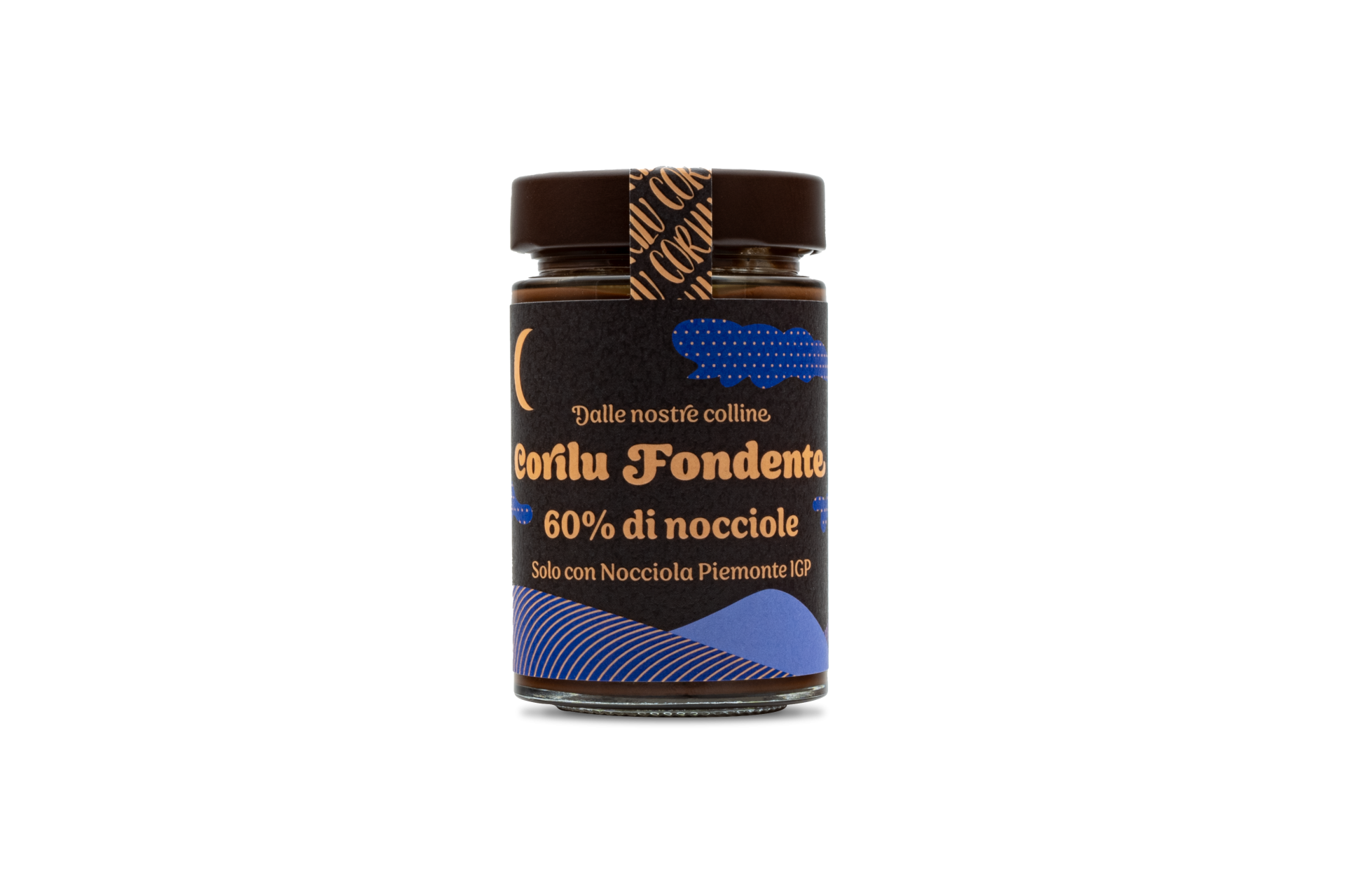 CORILU FONDENTE Crema Corilu 60% di Nocciola Piemonte IGP Fondente 212 gr